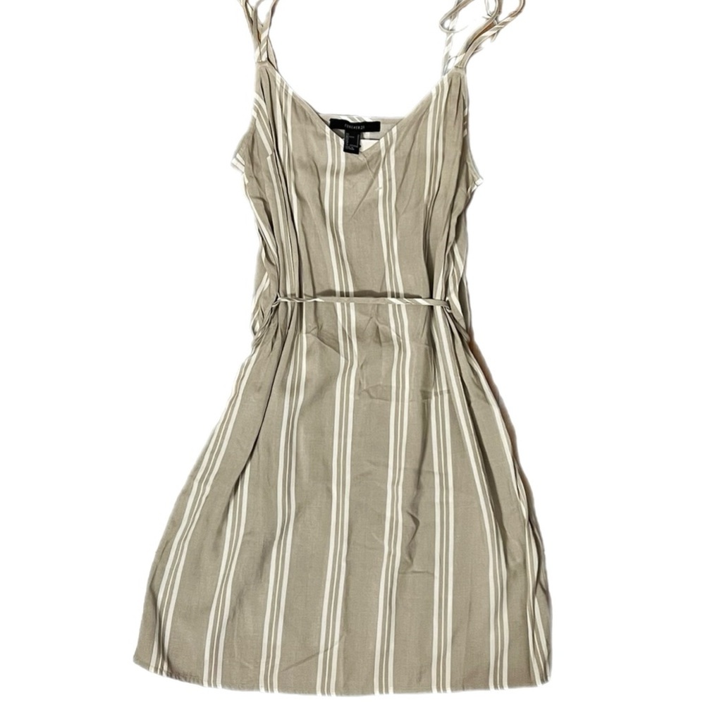 Striped Taupe Dress